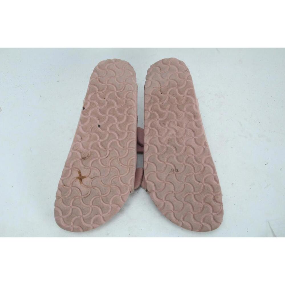 Birkenstock Arizona Vegan Soft Pink Canvas Shoes Slide Slip On  39 / 8 Narrow - Picture 10 of 13